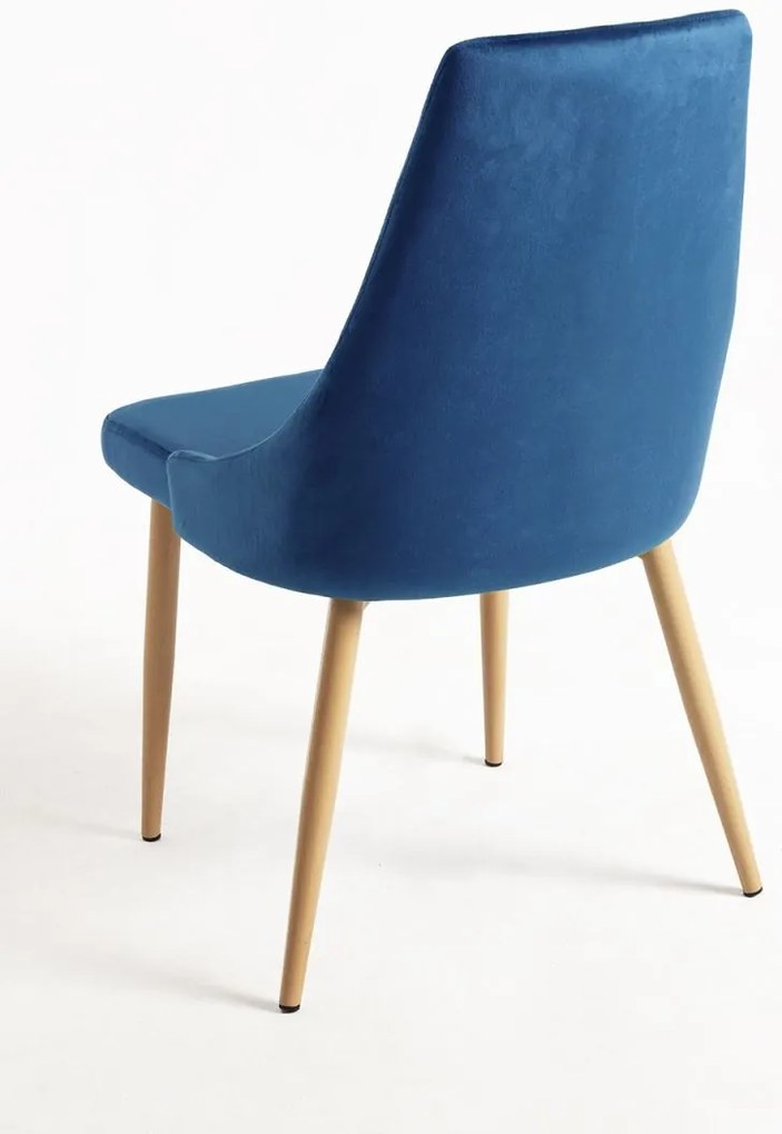 Pack 6 Cadeiras Stoik Wood - Azul