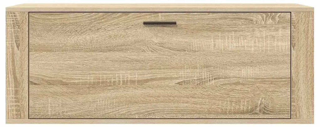 Sapateira parede 100x35x38 cm derivados madeira carvalho sonoma