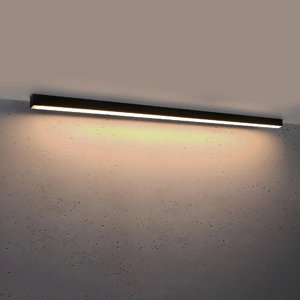 Candeeiro de Teto Aluminio PINNE 150 Cm Preto 3000K LED