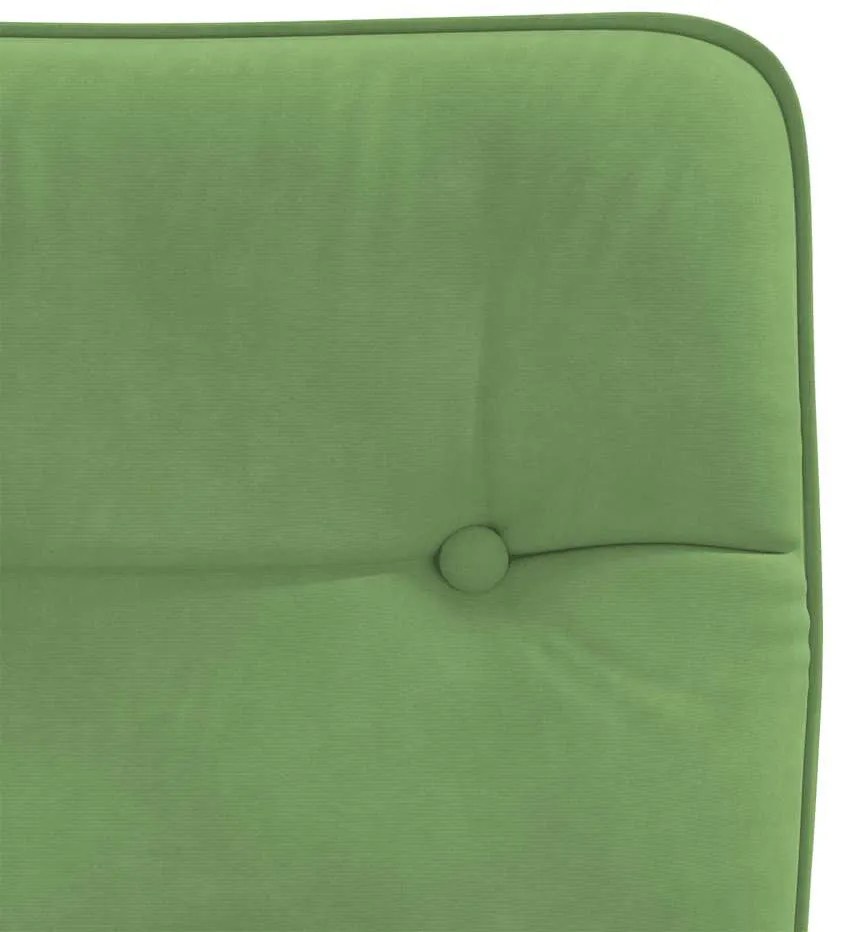 Cadeiras de jantar 2 pcs veludo verde-claro