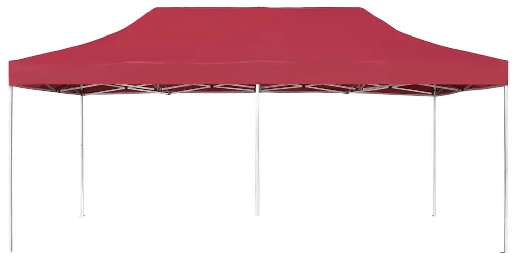 Tenda dobrável prof. para festas alumínio 6x3 m vermelho tinto