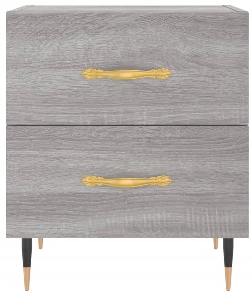 Mesa cabeceira 40x35x47,5 cm derivados madeira sonoma cinza