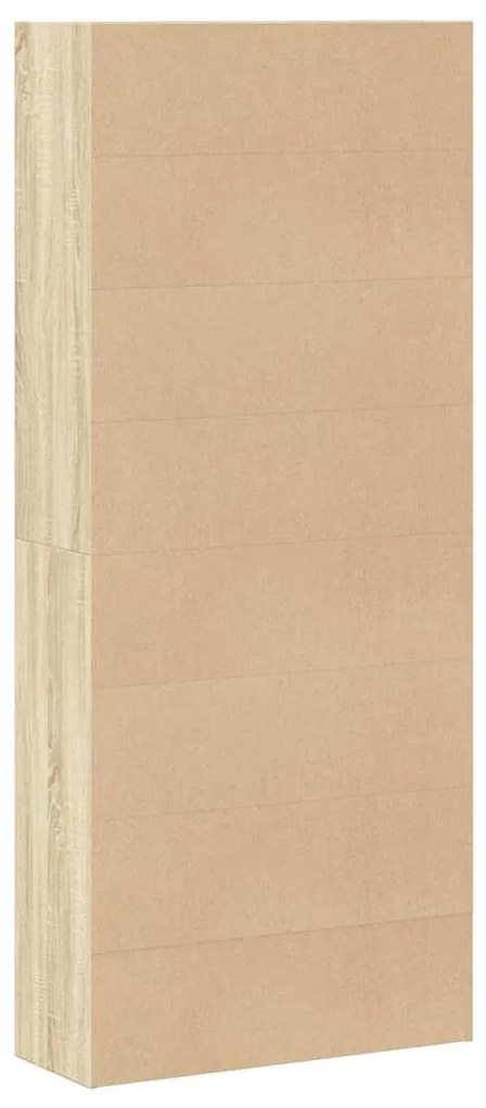 Estante 80x30x189 cm derivados de madeira cor carvalho