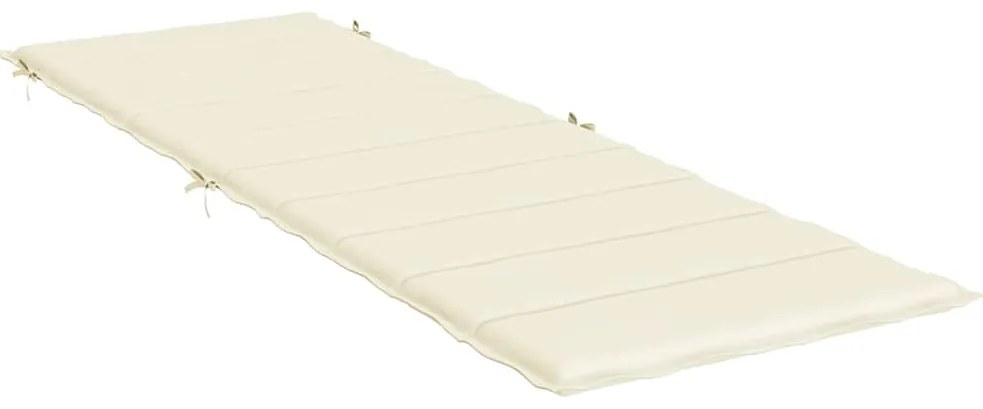 Almofadão p/ espreguiçadeira 186x58x4 cm tecido oxford creme