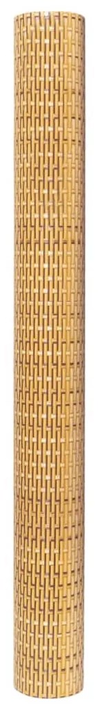 Tela de varanda 500x80 cm vime PE castanho-claro