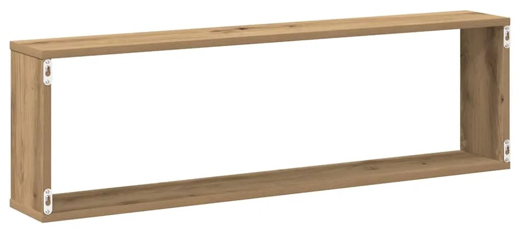 Prateleiras cubo 4 pcs derivados de madeira carvalho artisiano
