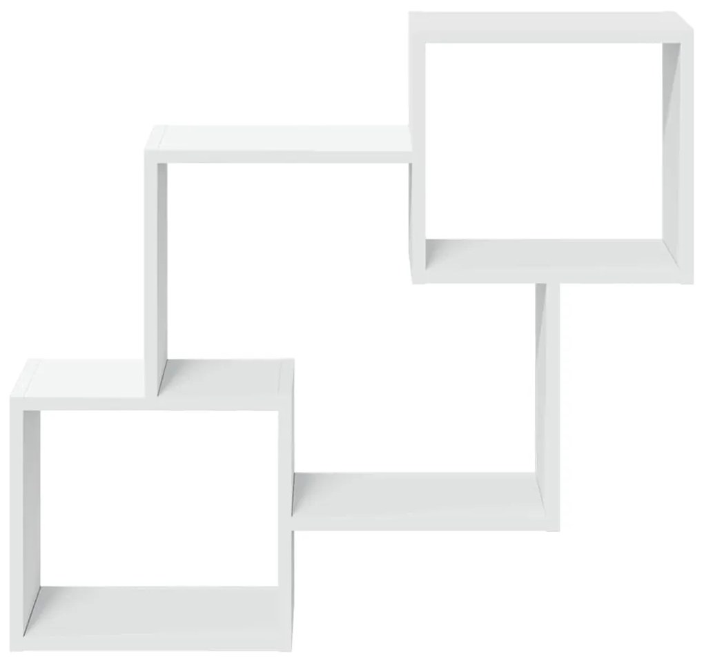 Armário de parede 78x18x71 cm derivados de madeira branco