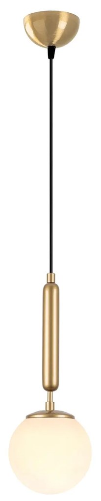 Candeeiro Suspenso King – Dourado – 15 x 15 x 49 cm