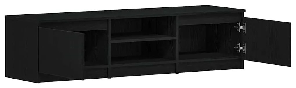 Móvel de TV 140x40x36 cm derivados de madeira carvalho preto