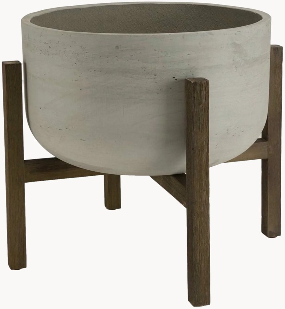 Vaso com pernas em madeira de acácia Hector
