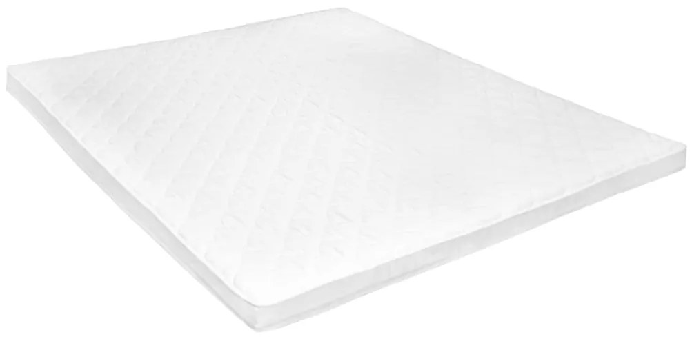 282773 vidaXL Sobrecolchão 160x200 cm perfil estilo ovo em espuma fria 6 cm