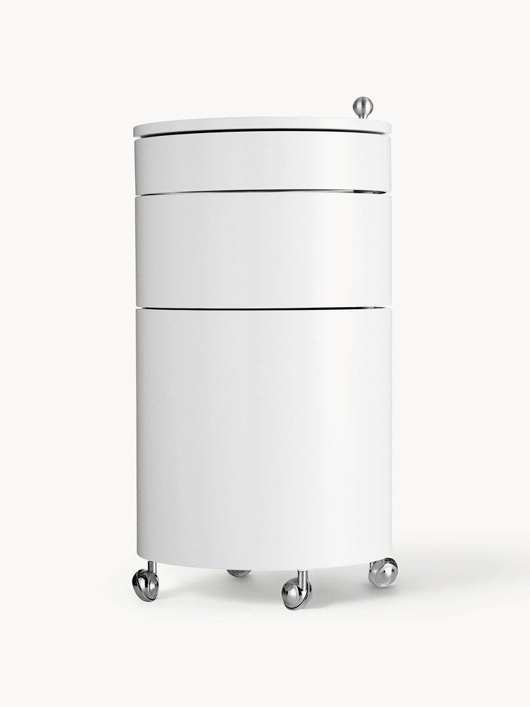Gaveteiro redondo com rodas Barboy, Design Verner Panton