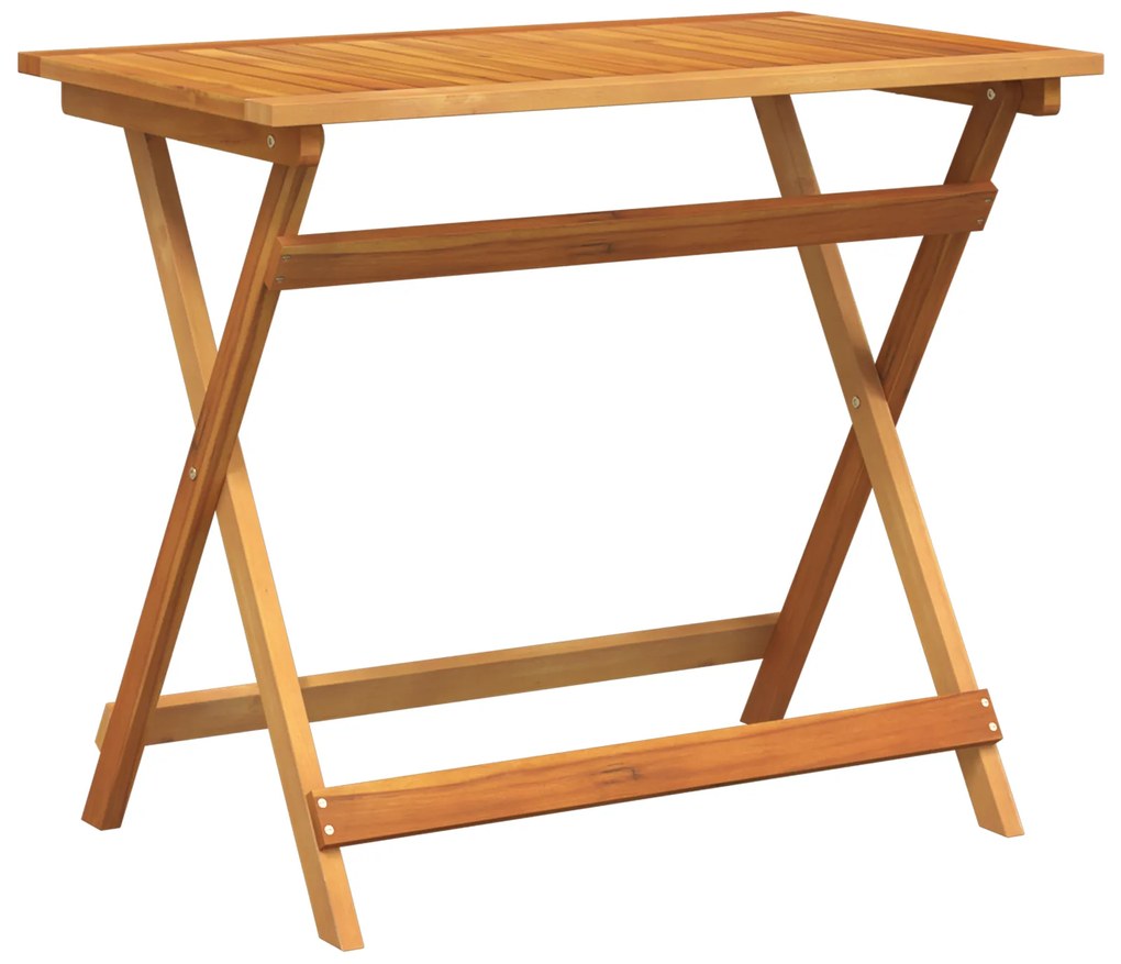 Conjunto de Bistro de Jardim de 4 Peças vidaXL de Madeira Maciça de Ac
