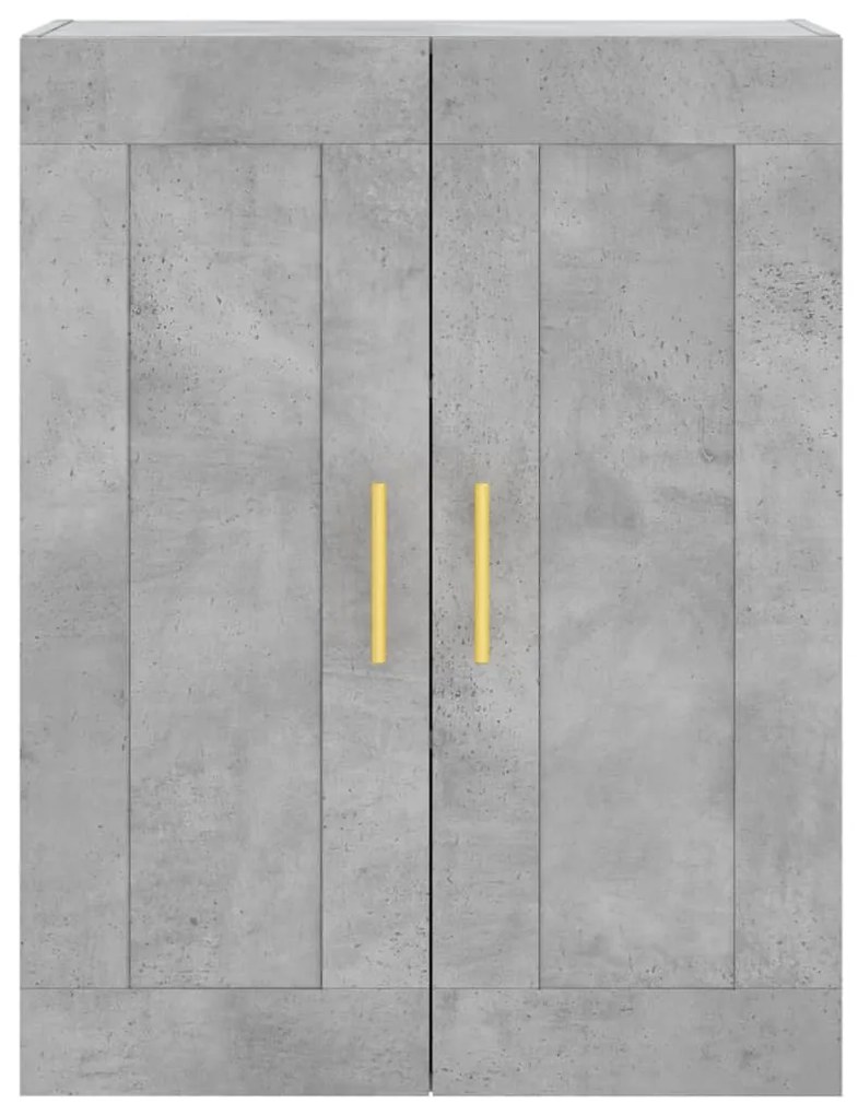 Armário alto 69,5x34x180 cm derivados de madeira cinza cimento