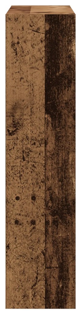 Armário de Sapatos vidaXL com Gaveta Flip Madeira Velha 80x21x87,5 cm