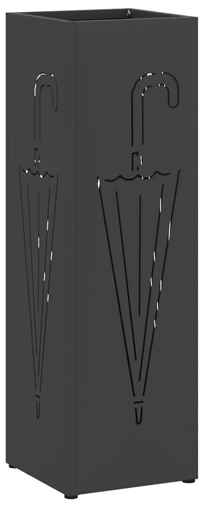 Suporte para Guarda-chuva Preto Aço Médio