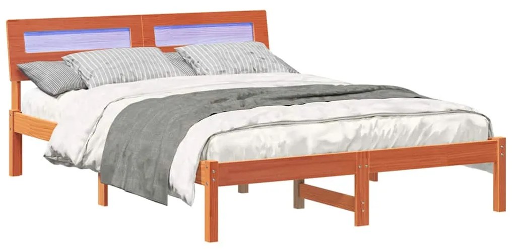 Estrutura da Cama Castanho-mel 140 x 190 cm
