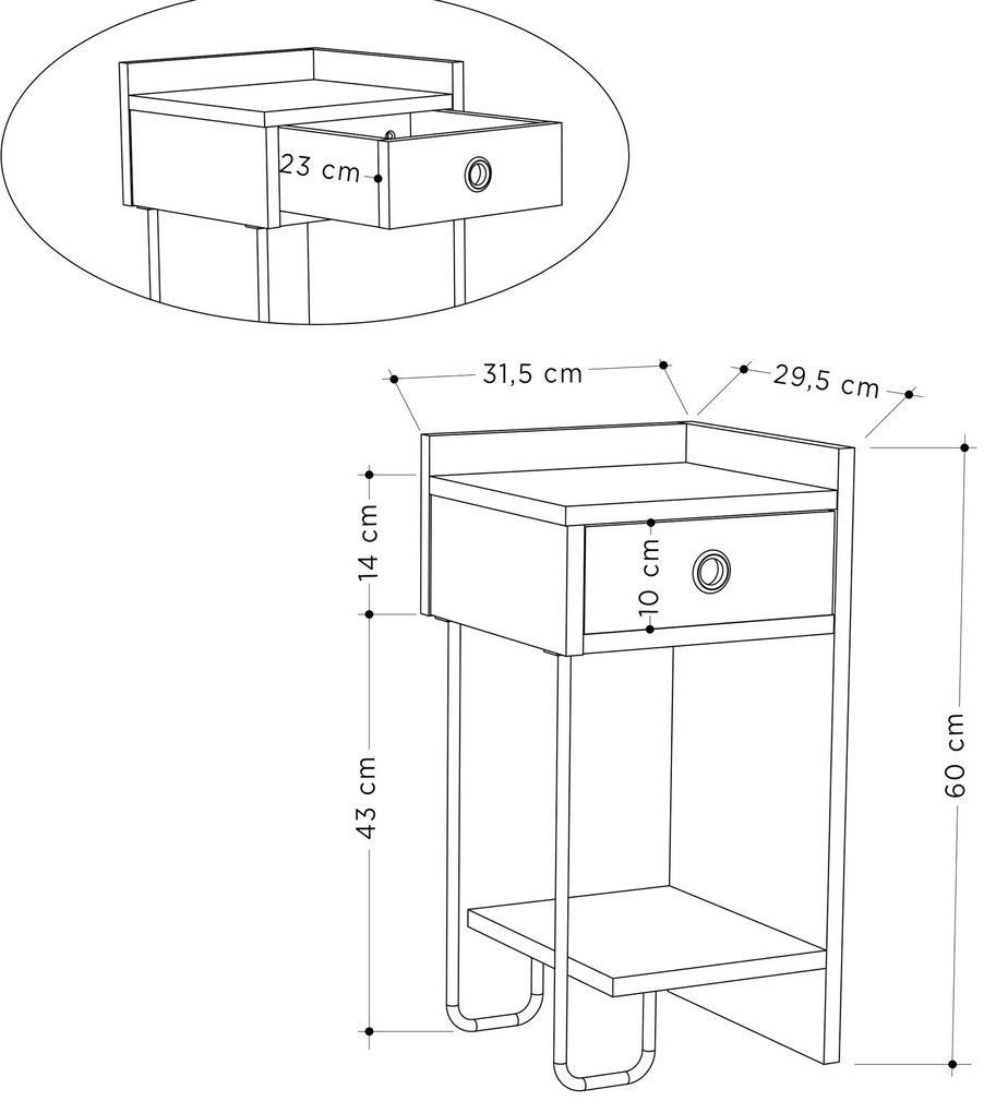 Sofá de 1 Lugar Lora – Creme – 110x108x65 cm