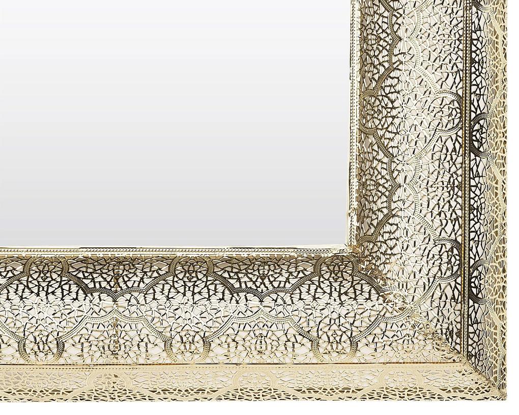 Espelho de parede dourado 60 x 60 cm PLERIN Beliani
