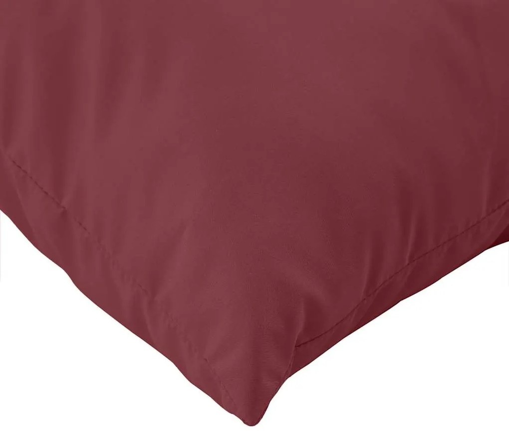 Almofadões de paletes 2 pcs mesclado tecido vermelho tinto