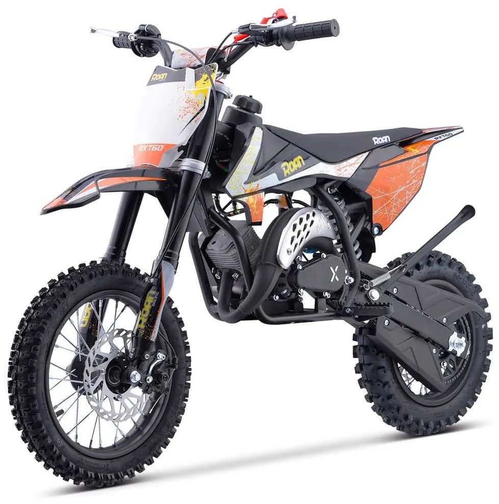 MINI MOTO PARA CRIANÇAS MINICROSS gasolina 60cc Roan RXT 12"/10" Laranja