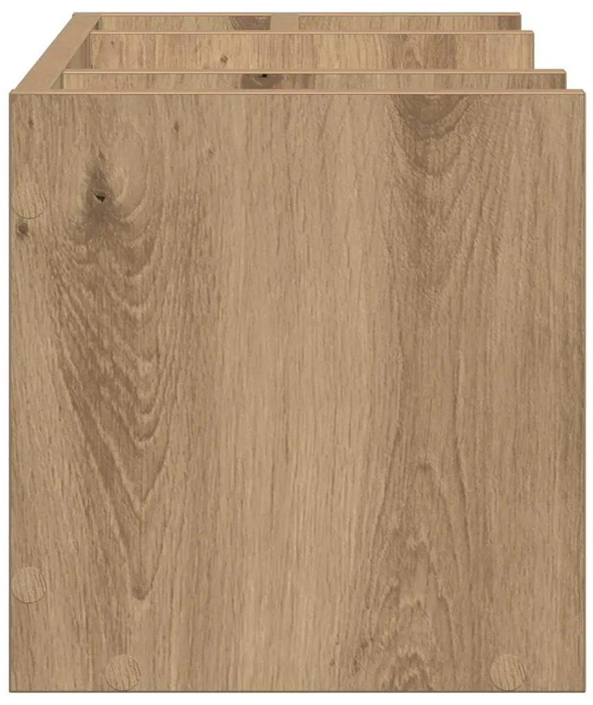 Organizador de Mesa Carvalho Artesanal 44.5x24x25 cm Madeira Engenhari