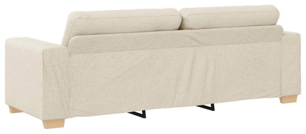 Sofá de 3 Lugares vidaXL em Linho 180 cm