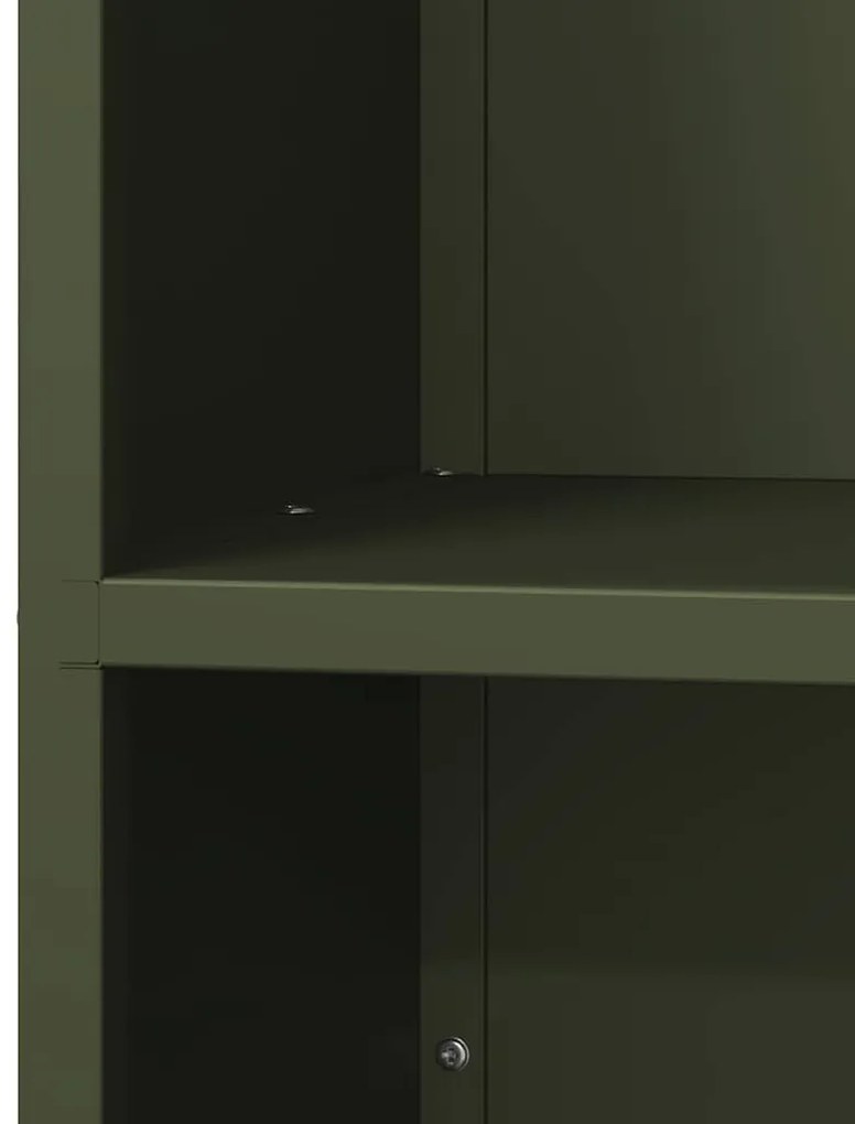 Suporte para lenha aço laminado a frio verde azeitona