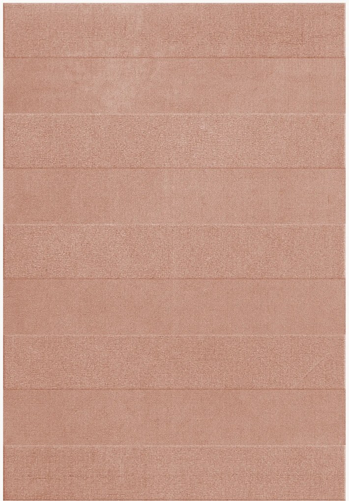 Tapete de lã artesanal de pelo curto Sicilian Stripe