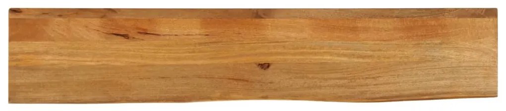 vidaXL Tampo de mesa c/ borda viva 140x20x3,8 cm mangueira maciça