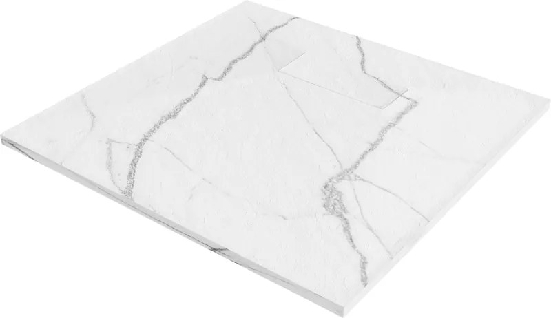 Mexen Hugo base de duche quadrada SMC 90 x 90 cm, pedra branca - 42159090