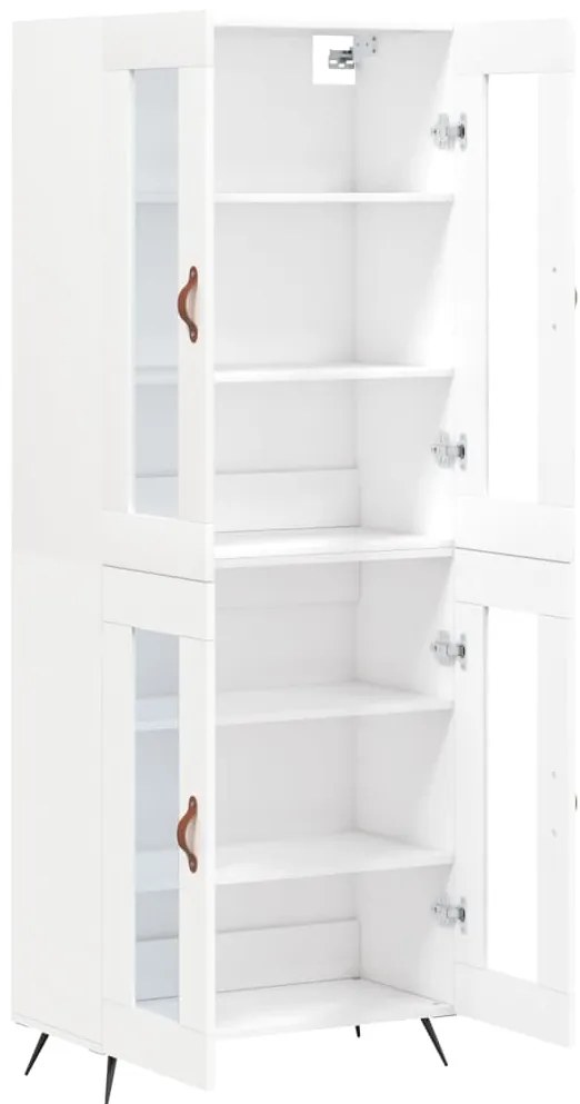 Armário alto 69,5x34x180 cm derivados de madeira branco