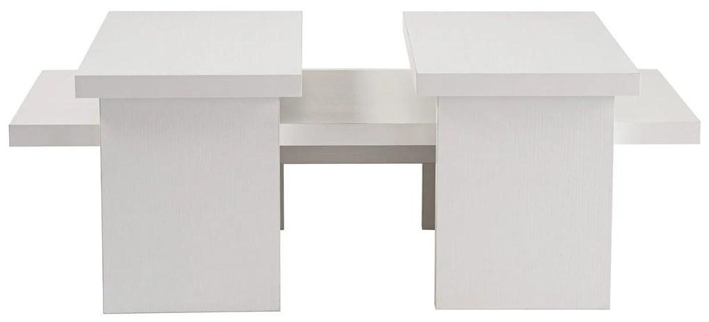 Mesa de Centro "Sanctuary" – Branco, 110x45x41,5 cm, Design Acolhedor