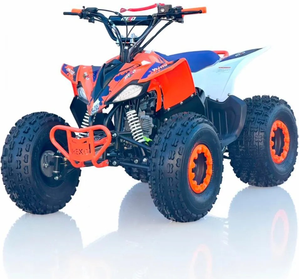 Mini moto 4 gasolina para crianças de 110 cc, REXO 4 Tempos YH110 Automática C/Marcha atrás e Limitador de velocidade Laranja