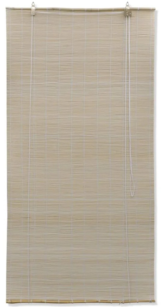 Estores de rolo em bambu natural 2 pcs 120x160 cm