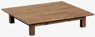 Mesa De Centro Retangular Para Jardim 85x75 Cm Em Madeira De Acácia Brina Castanho Acácia - Sklum