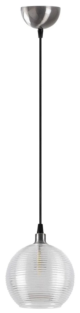 Candeeiro de Teto Muzo – Prateado – 15 x 15 cm, Altura 110 cm