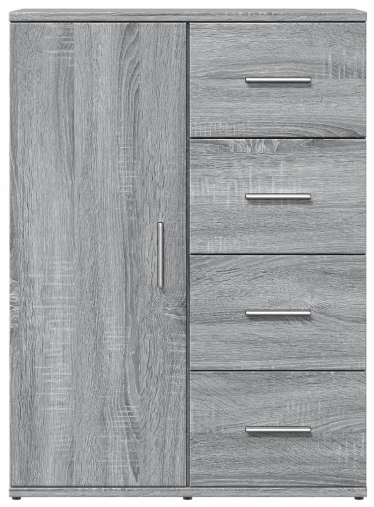 Aparadores 2 pcs 59x39x80 cm derivados madeira cinzento sonoma