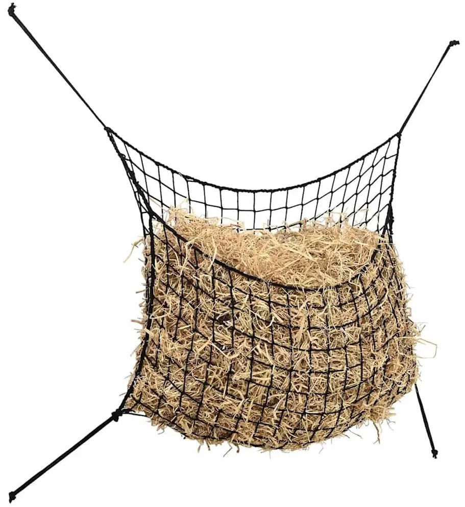 Redes para feno 2 pcs retangular 75x50 cm PP preto