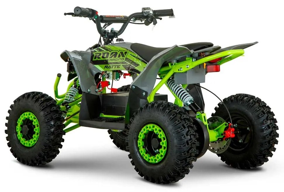 Mini Moto 4 elétrica para crianças velocidade até 25Km/h C/Limitador Ratte 1200W 48V Verde