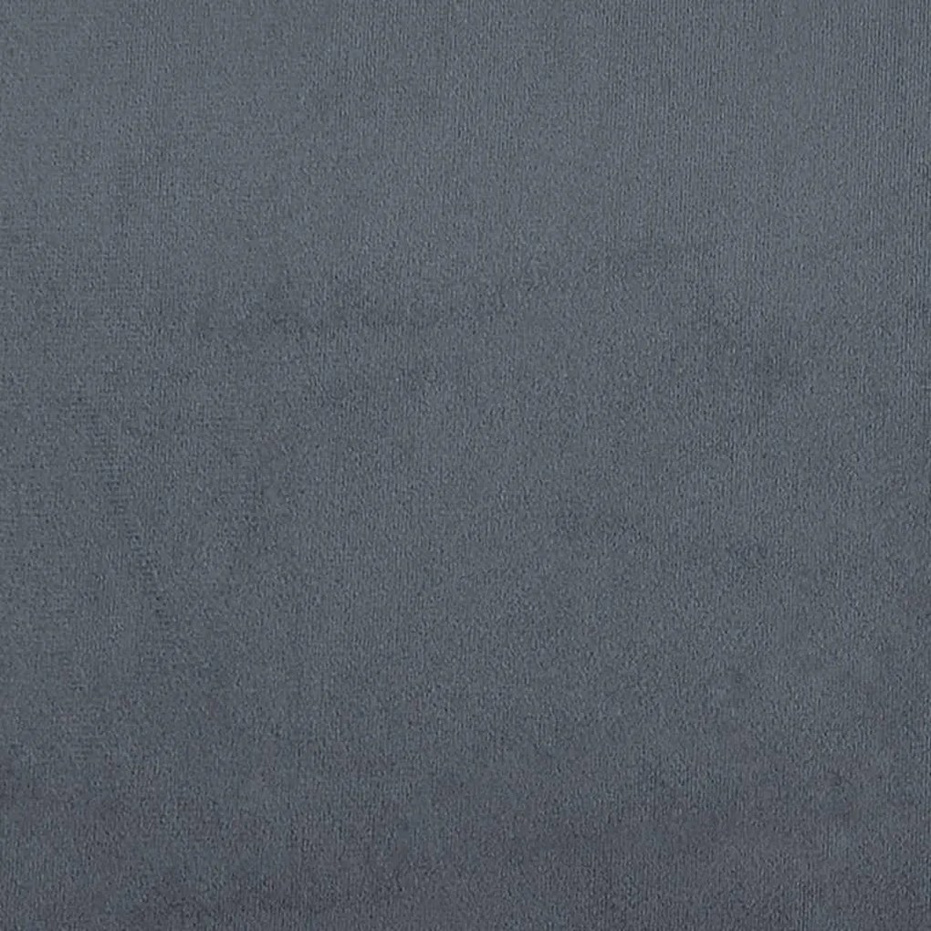 Cadeiras de jantar 2 pcs veludo cinzento-escuro