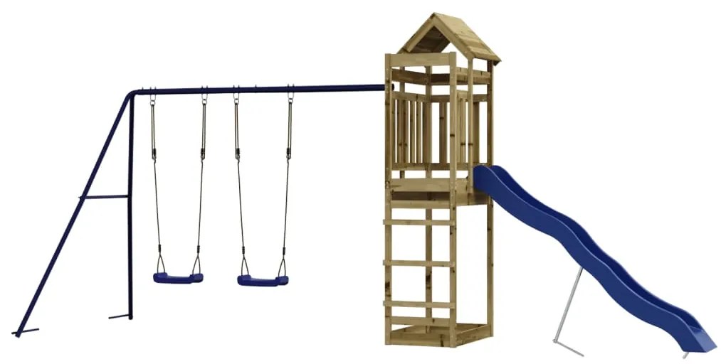 Conjunto de brincar para exterior madeira de pinho impregnada