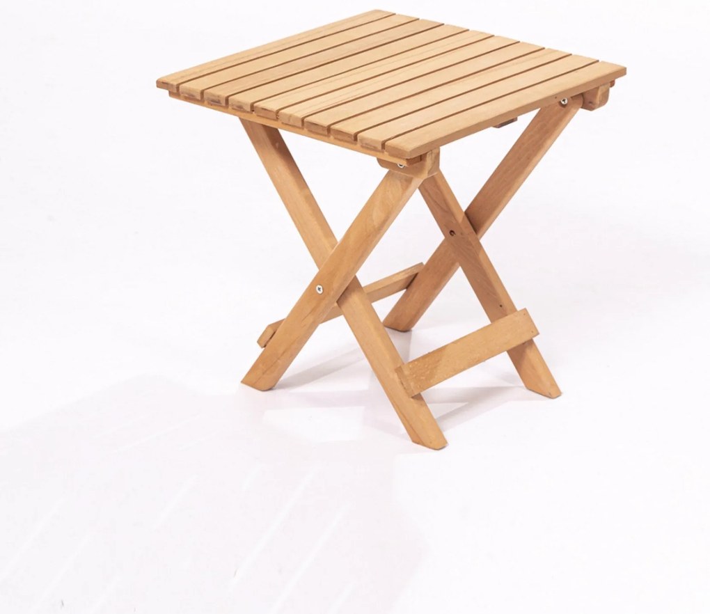Conjunto de Mesa e Cadeiras de Jardim My005 – Castanho Creme – 40x40x4