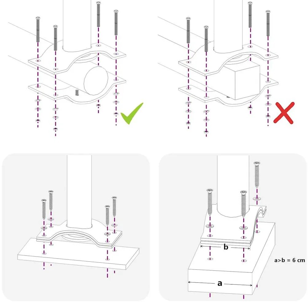 Toldo lateral retrátil para pátio 80x300 cm creme