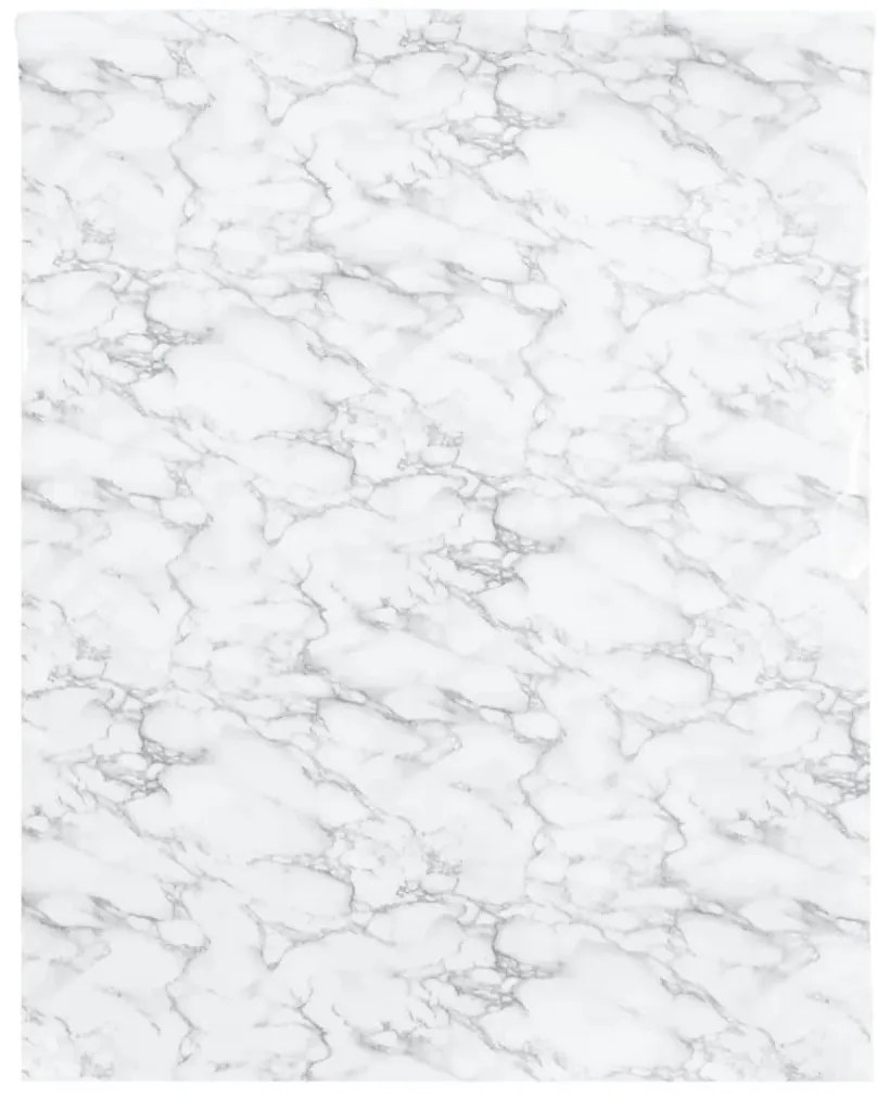 Autocolantes para móveis 90x500 cm PVC branco mármore