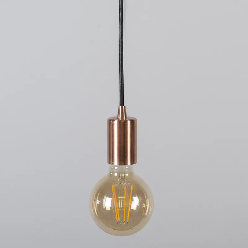 Candeeiro de suspensão industrial cobre - Facil Design,Moderno