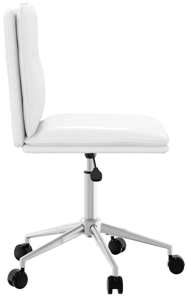 Cadeiras de jantar 4 pcs couro artificial branco