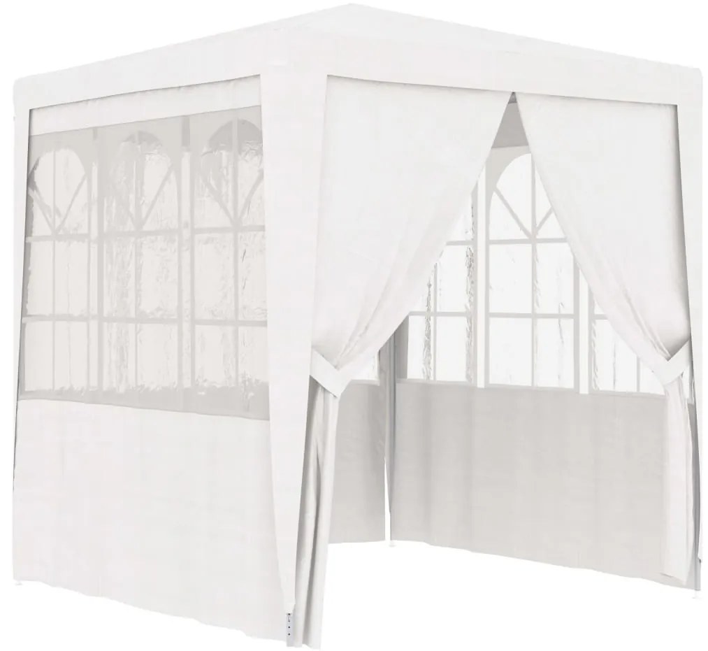 Tenda festas com paredes laterais 2x2m 90g/m² branco