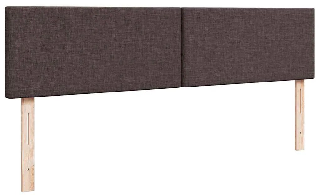 Estrutura de cama otomana com colchão 200x200cm castanho-escuro