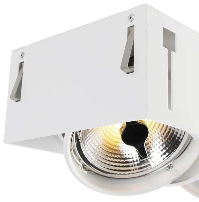 Foco embutido branco AR111 sem moldura 3 luzes - Oneon Design,Industrial,Rústico ,Moderno